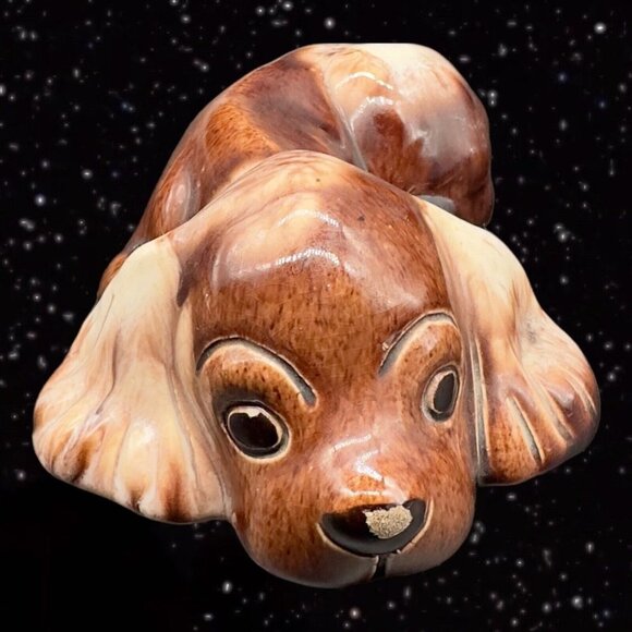 Vintage 1940's Lichten Ware Boston Figurine Dog Amanda Hand Made Pottery Figure - Picture 1 of 12